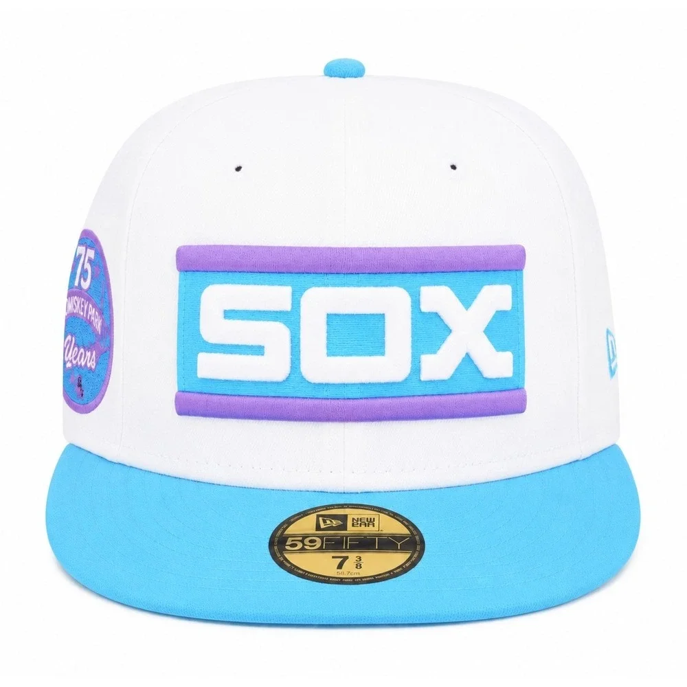 New Era 59FIFTY Chicago White Sox Comiskey Park 75th Anniversary Hat 7 3/8 NWT